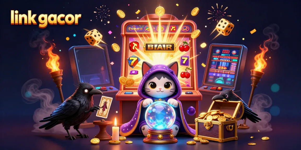 Experience big wins with link gacor as a 3D mystic cat, raven, and dynamic casino elements create excitement.